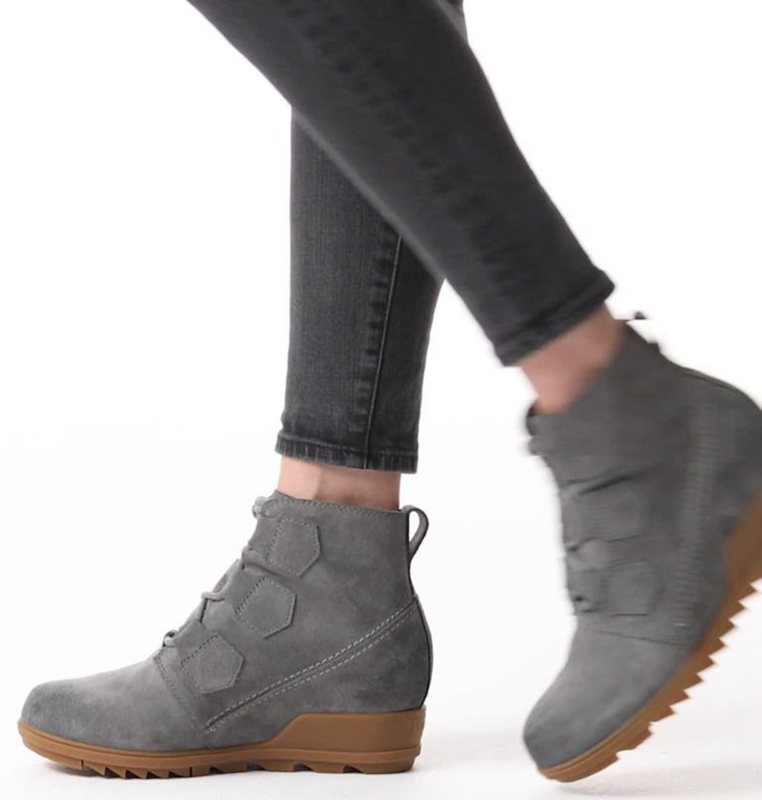 Sorel Dam Wedges Grå - Evie™ Lace Bootie - MHA-152849